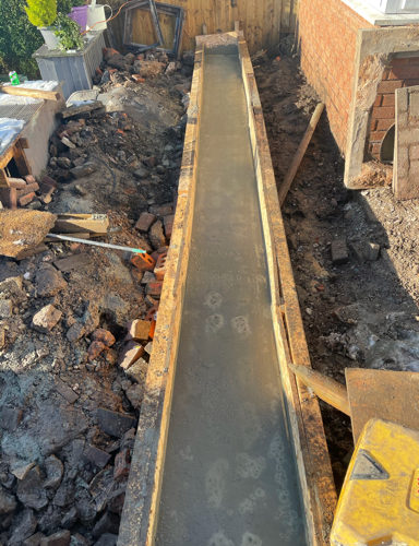 Piling an Extension in Mold Wales